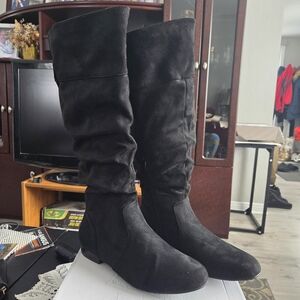 Dream Pairs Black Over the Knee Boots